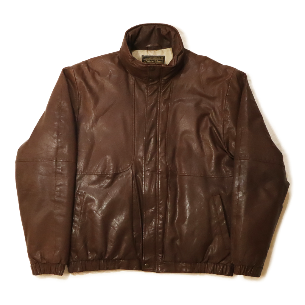 N5-0834 , 【80-90's Eddie Bauer】 , Leather Down Jacket